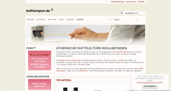 Desktop Screenshot of duftlampen.de